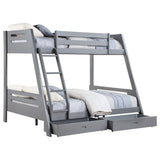Trisha Grey Full  Bunk Bed - Ornate Home