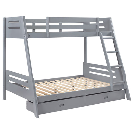 Trisha Grey Full  Bunk Bed - Ornate Home
