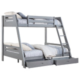 Trisha Grey Full  Bunk Bed - Ornate Home