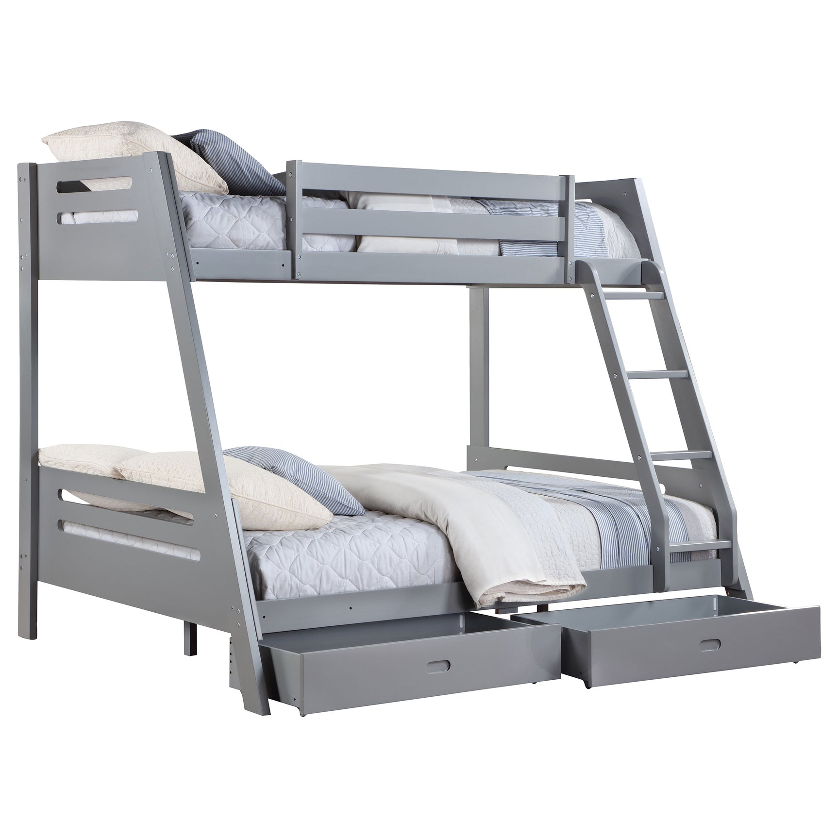 Trisha Grey Full  Bunk Bed - Ornate Home