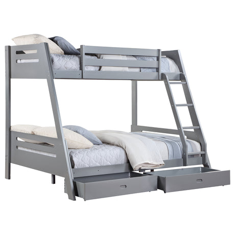 Trisha Grey Full  Bunk Bed - Ornate Home