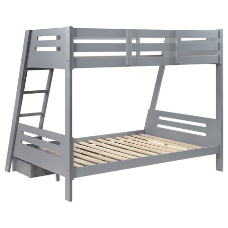 Trisha Grey Full  Bunk Bed - Ornate Home