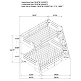 Trisha Grey Full  Bunk Bed - Ornate Home