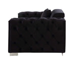 Trislar Black Sofa w/ 4 Pillows - Ornate Home