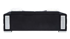Trislar Black Sofa w/ 4 Pillows - Ornate Home