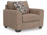 Triston-Peaks Suede Chair and a Half (Online Special Price) - Ornate Home