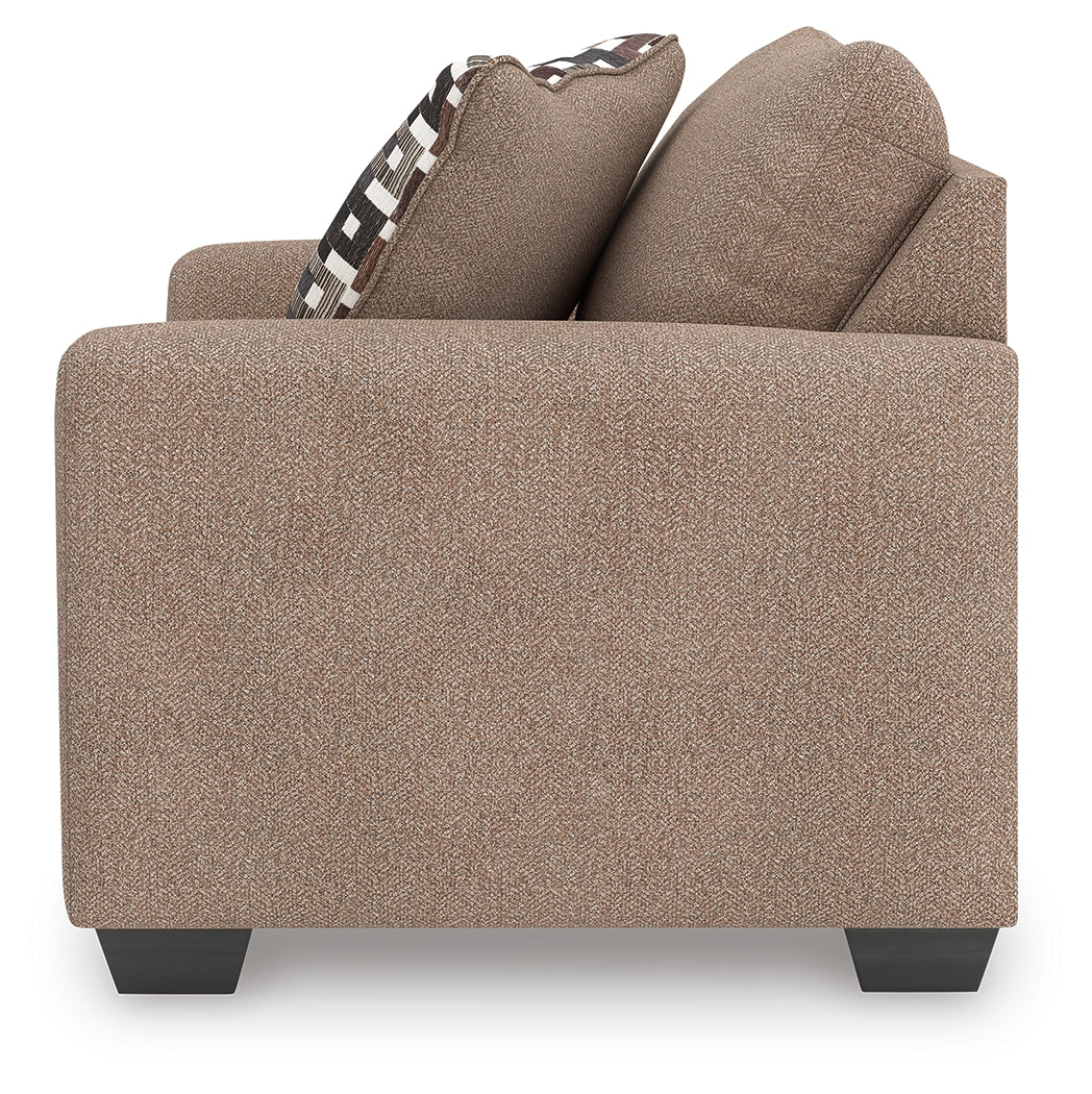 Triston-Peaks Suede Chair and a Half (Online Special Price) - Ornate Home