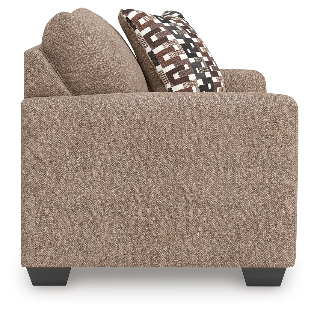 Triston-Peaks Suede Chair and a Half (Online Special Price) - Ornate Home