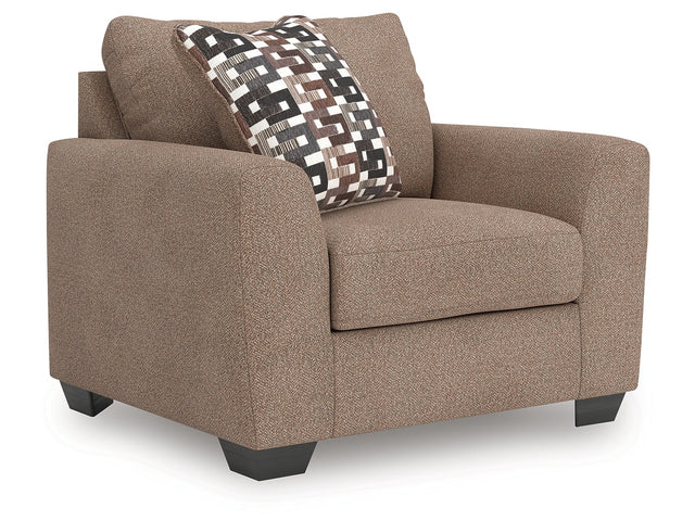 Triston-Peaks Suede Chair and a Half - Ornate Home