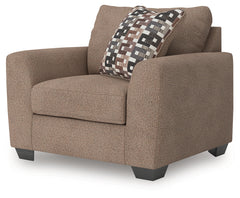 Triston-Peaks Suede Chair and a Half - Ornate Home