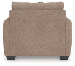 Triston-Peaks Suede Chair and a Half - Ornate Home