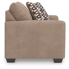 Triston-Peaks Suede Chair and a Half - Ornate Home