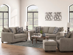 Triston-Peaks Suede Chair and a Half - Ornate Home