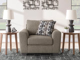Triston-Peaks Suede Chair and a Half - Ornate Home