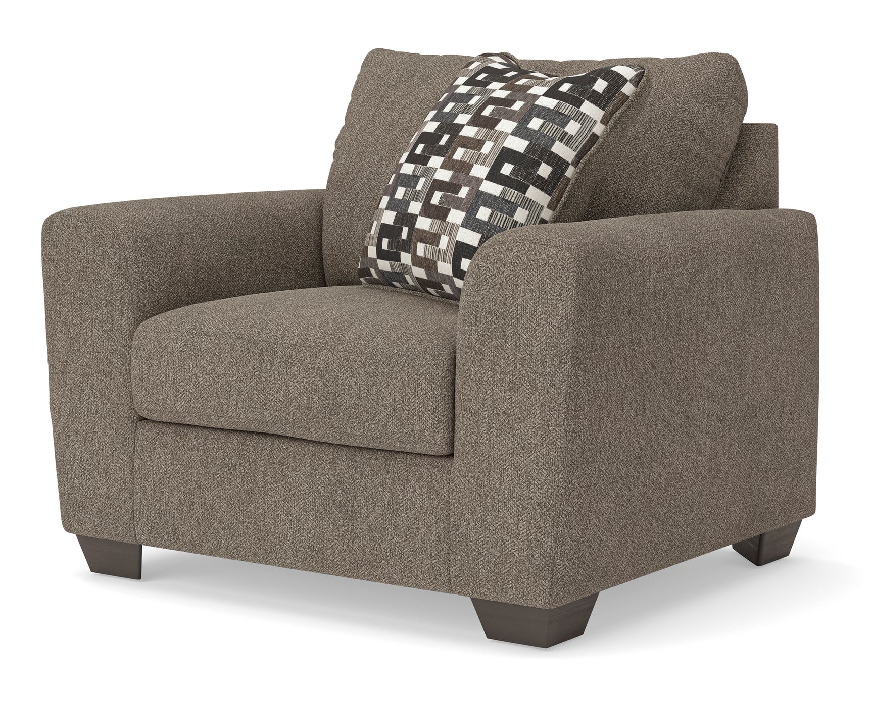 Triston-Peaks Suede Chair and a Half - Ornate Home