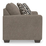Triston-Peaks Suede Chair and a Half - Ornate Home
