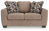 Triston-Peaks Suede Loveseat (Online Special Price) - Ornate Home