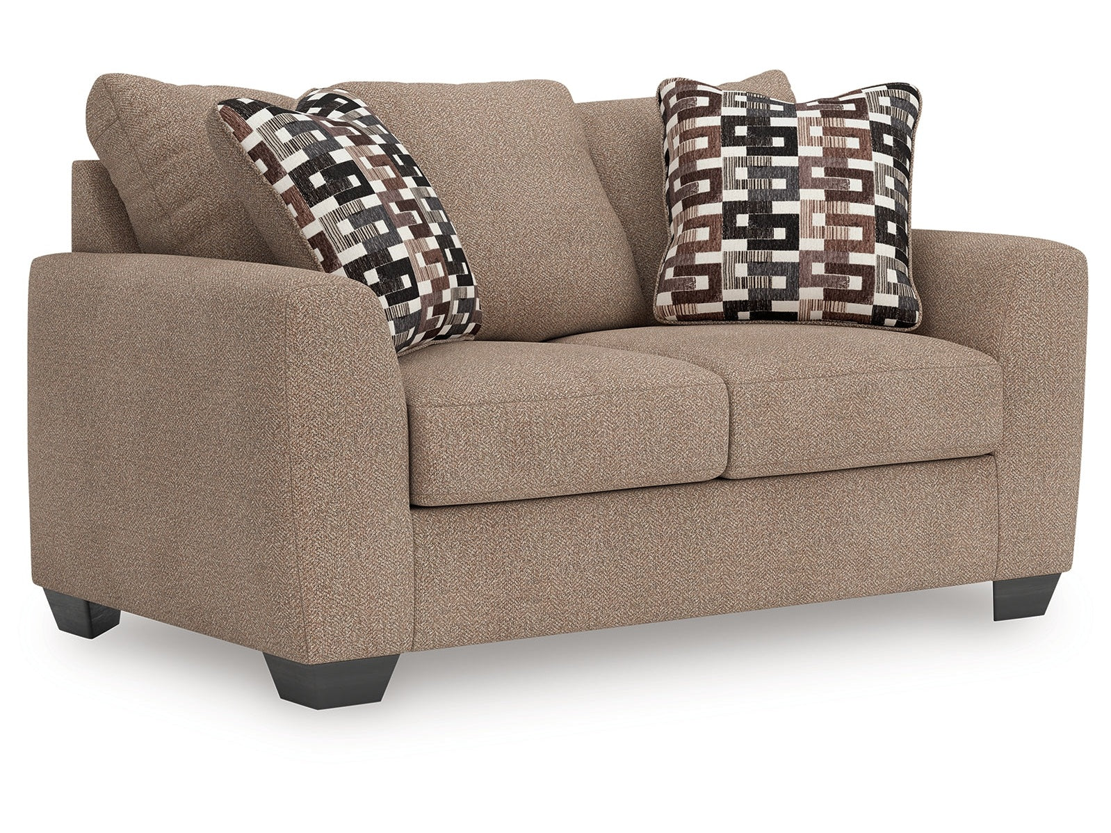 Triston-Peaks Suede Loveseat - Ornate Home
