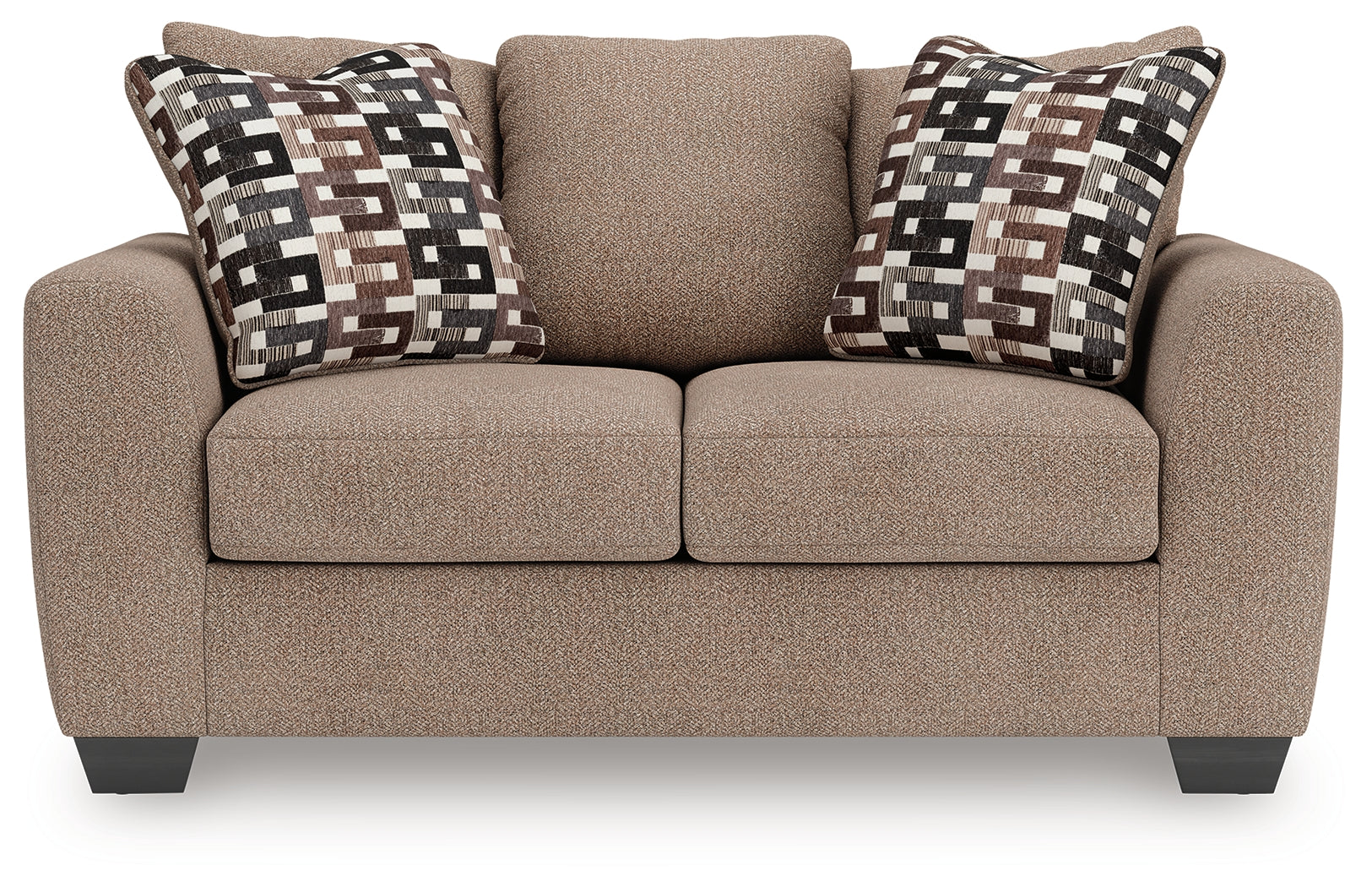 Triston-Peaks Suede Loveseat - Ornate Home