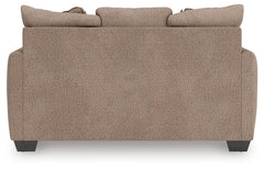 Triston-Peaks Suede Loveseat - Ornate Home