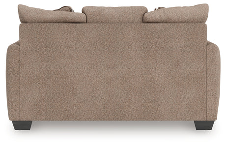 Triston-Peaks Suede Loveseat - Ornate Home