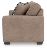 Triston-Peaks Suede Loveseat - Ornate Home