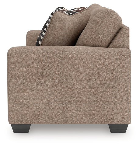 Triston-Peaks Suede Loveseat - Ornate Home