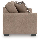 Triston-Peaks Suede Loveseat - Ornate Home