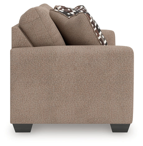Triston-Peaks Suede Loveseat - Ornate Home