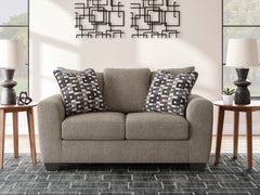 Triston-Peaks Suede Loveseat - Ornate Home
