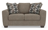 Triston-Peaks Suede Loveseat - Ornate Home