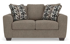 Triston-Peaks Suede Loveseat - Ornate Home