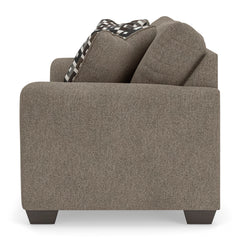 Triston-Peaks Suede Loveseat - Ornate Home