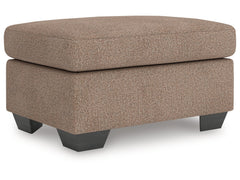 Triston-Peaks Suede Ottoman - Ornate Home