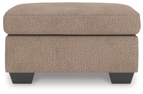 Triston-Peaks Suede Ottoman - Ornate Home