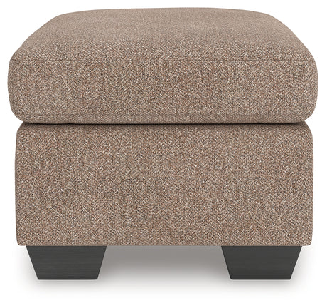 Triston-Peaks Suede Ottoman - Ornate Home