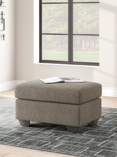 Triston-Peaks Suede Ottoman - Ornate Home