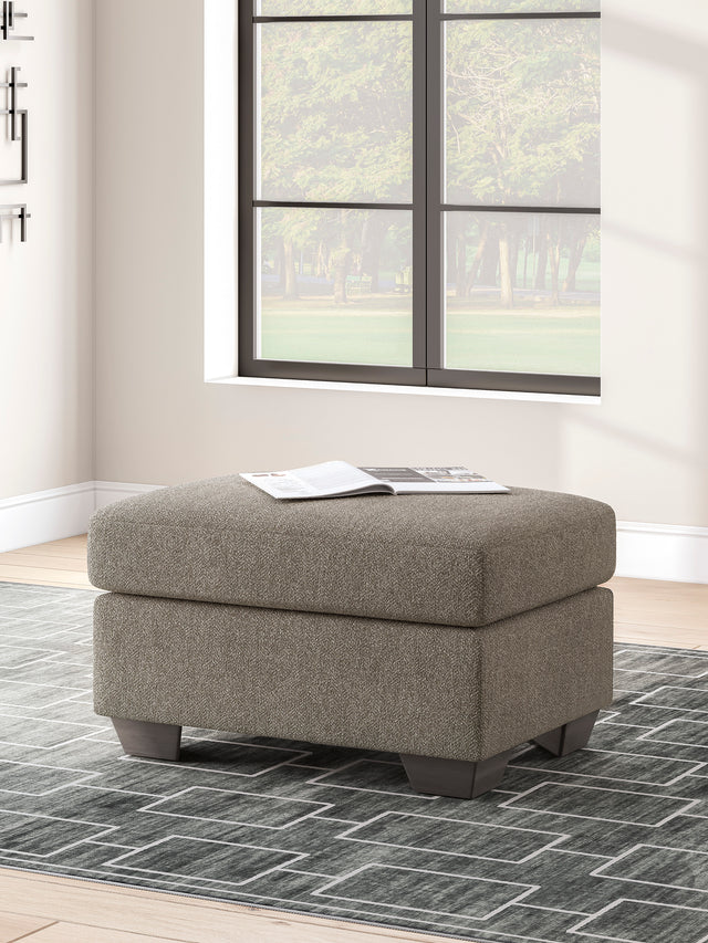 Triston-Peaks Suede Ottoman - Ornate Home