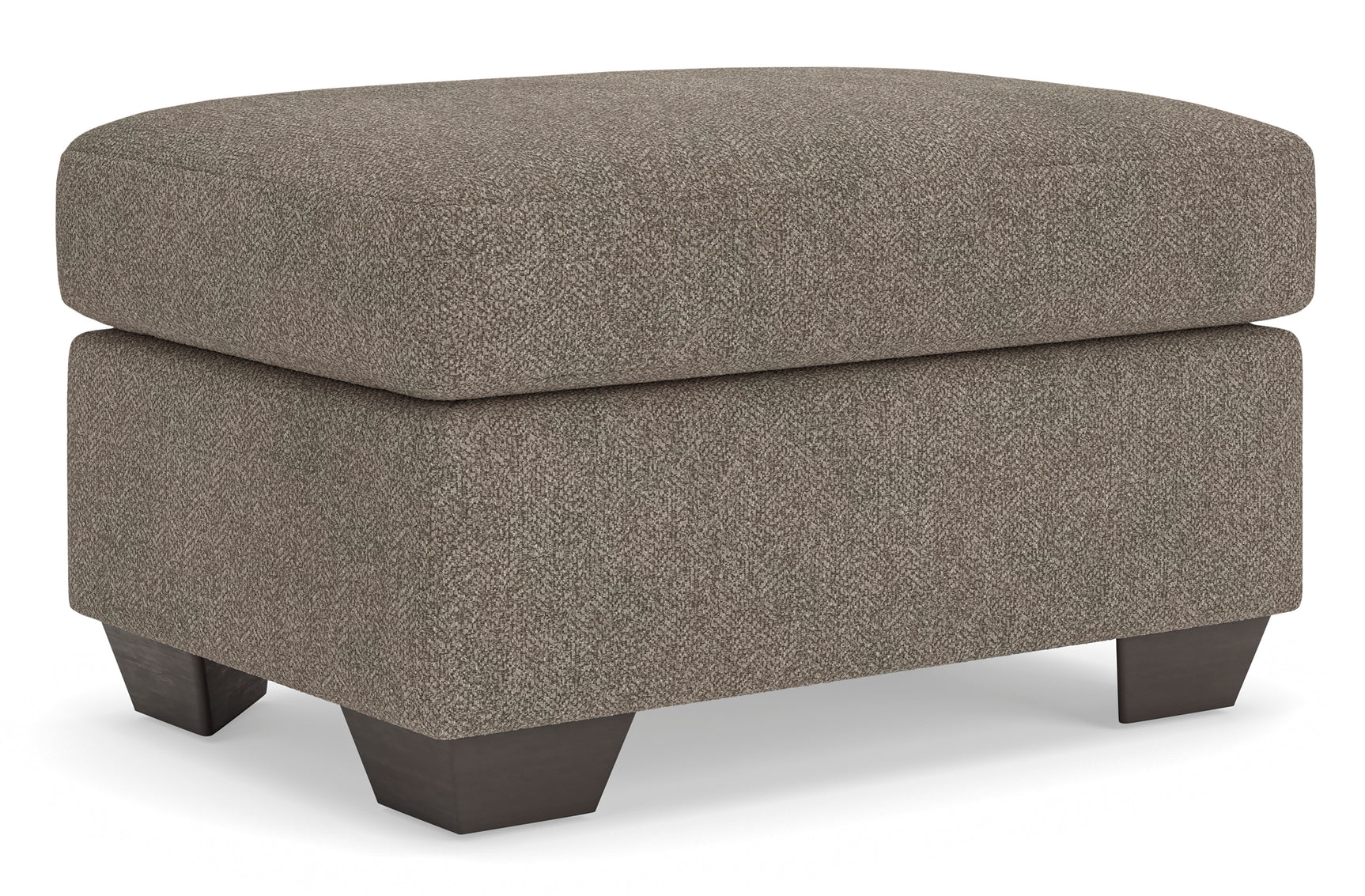 Triston-Peaks Suede Ottoman - Ornate Home