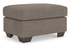 Triston-Peaks Suede Ottoman - Ornate Home