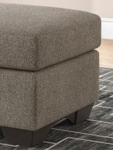 Triston-Peaks Suede Ottoman - Ornate Home
