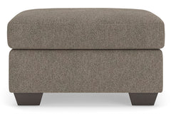 Triston-Peaks Suede Ottoman - Ornate Home