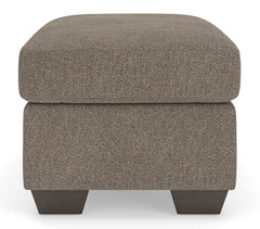 Triston-Peaks Suede Ottoman - Ornate Home