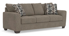 Triston-Peaks Suede Queen Sofa Sleeper - Ornate Home