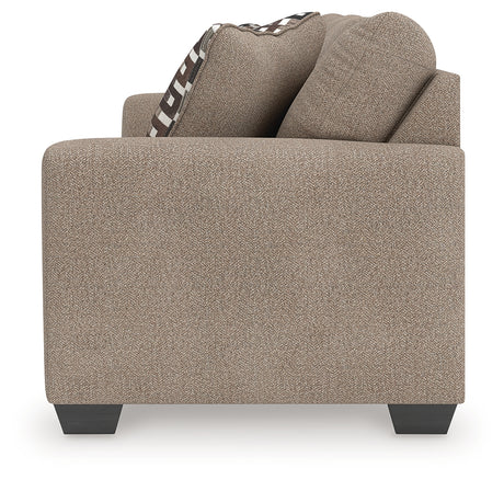 Triston-Peaks Suede Sofa - Ornate Home