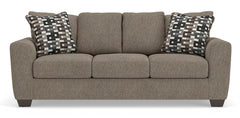 Triston-Peaks Suede Sofa - Ornate Home