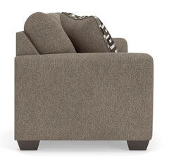 Triston-Peaks Suede Sofa - Ornate Home