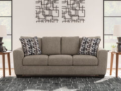 Triston-Peaks Suede Sofa - Ornate Home