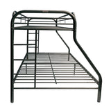 Tritan Black Bunk Bed (Twin/Full) - Ornate Home