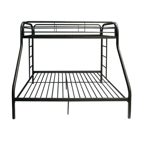 Tritan Black Bunk Bed (Twin/Full) - Ornate Home